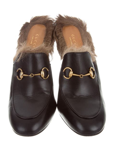 gucci mules kids with fur|gucci princetown fur lined mule.